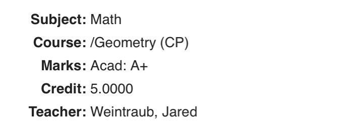100% in Algebra 1 & A+ in Geometry CP: How Anvi achieved it