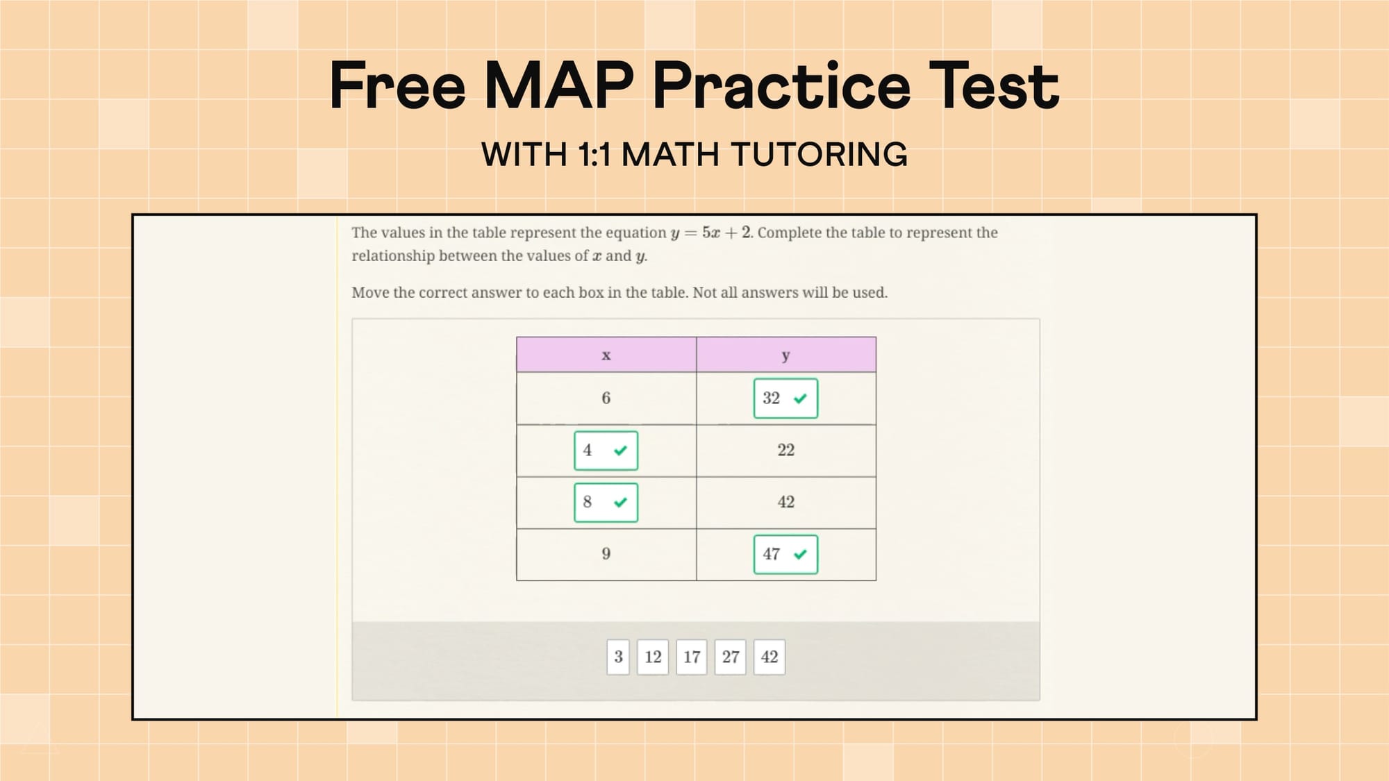 Free MAP Test Practice with Expert Tutor Guiding in Real Time