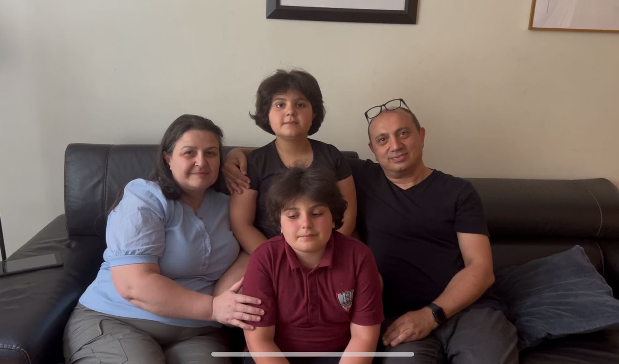 Ümit Aykut with family