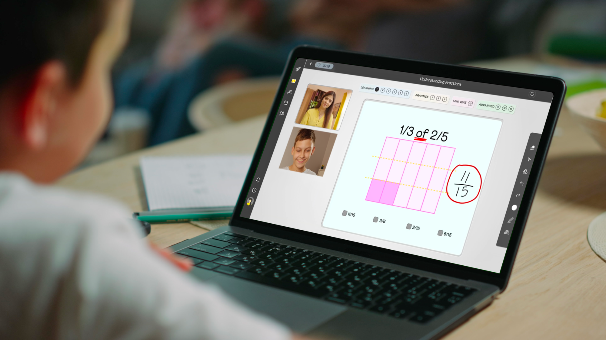 Cuemath 1:1 online math class.