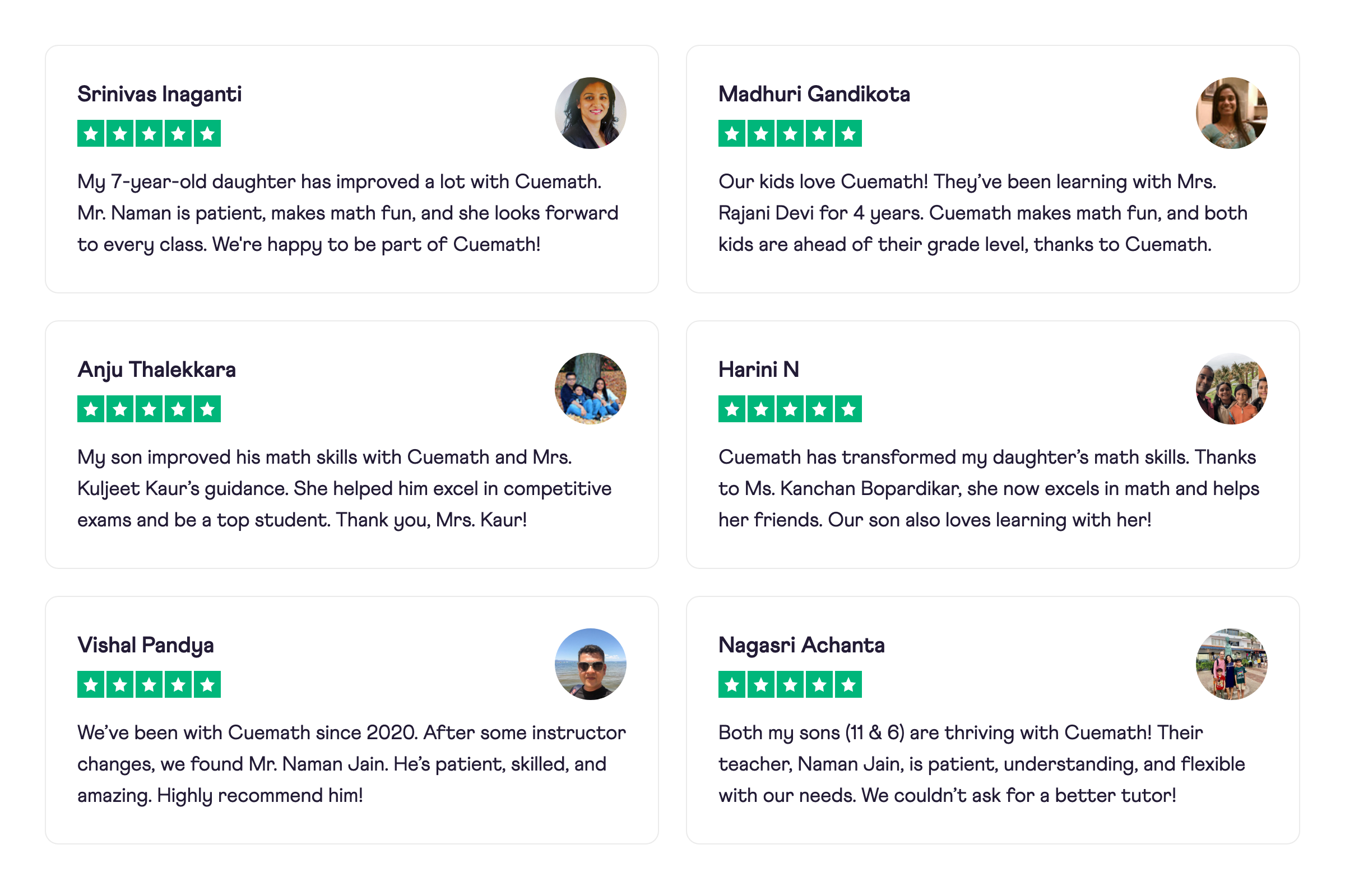 What Parents Say About Cuemath Tutors
