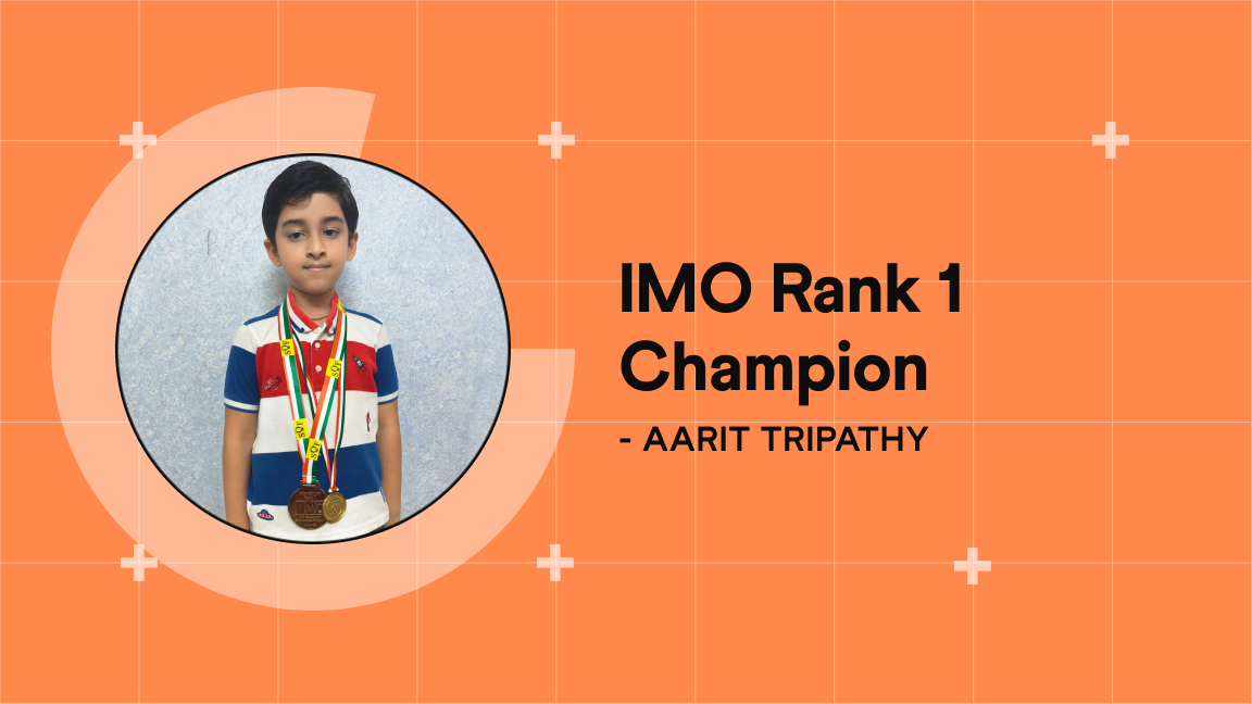 Aarit Tripathy: Grade 2 IMO Champion with International, Zonal, and School Rank 1