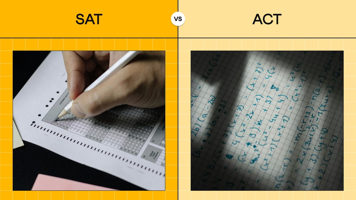 Image comparing SAT vs ACT math test.