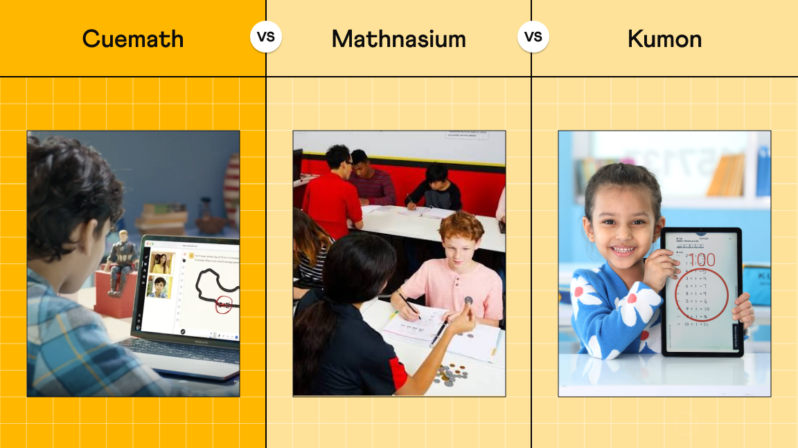 Cuemath vs Kumon vs Mathnasium for High School Math: A Comparison