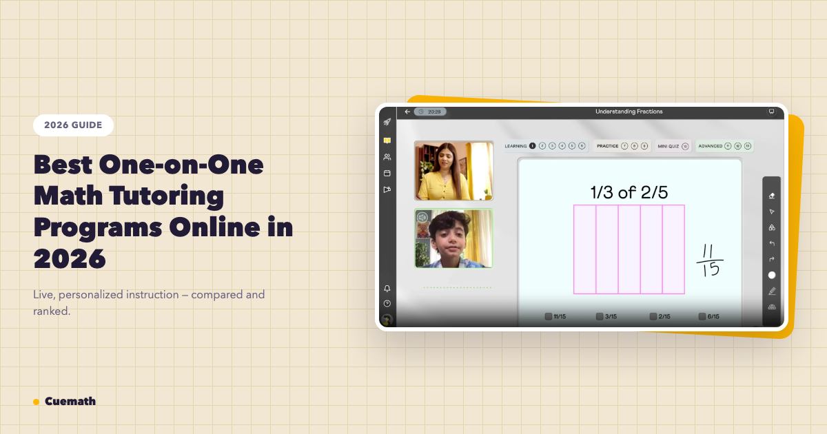 Best One-on-One Math Tutoring Programs Online in 2026
