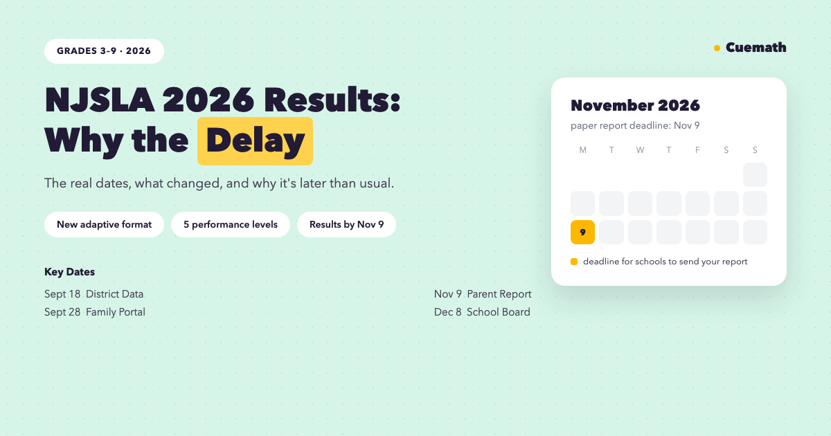 NJSLA 2026 Results: Why the Delay, and When to Expect Them