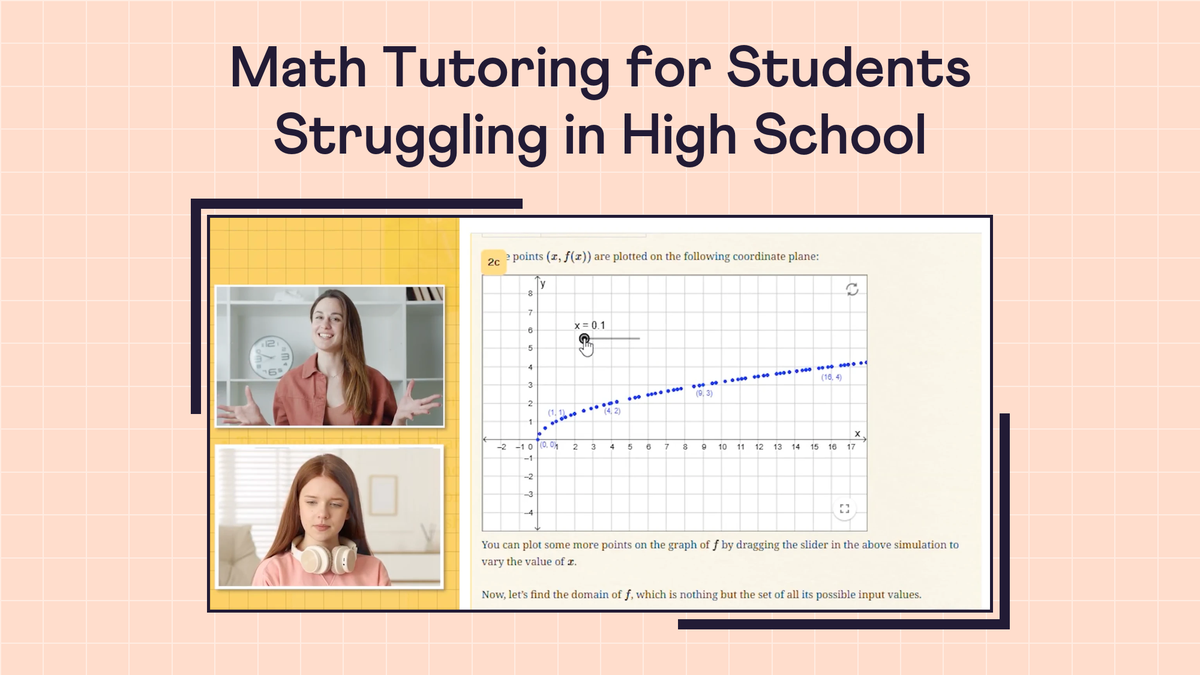 Tutoring image from Cuemath class.