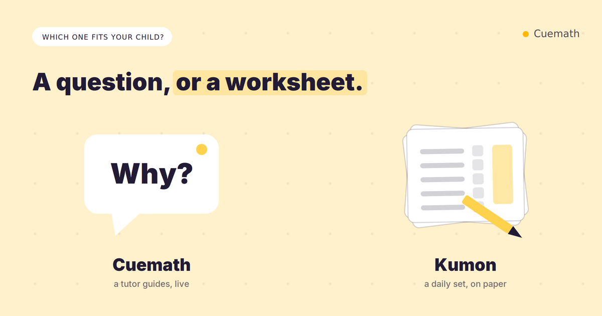 Cuemath vs Kumon Australia: Which One Fits Your Child?