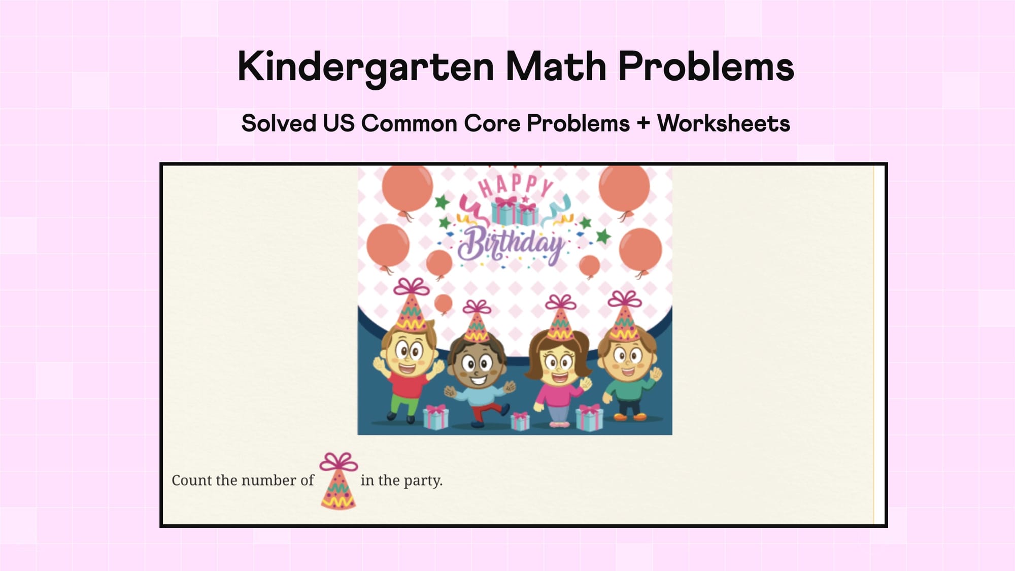Kindergarten Math Problems: 40 Practice Questions With Answers
