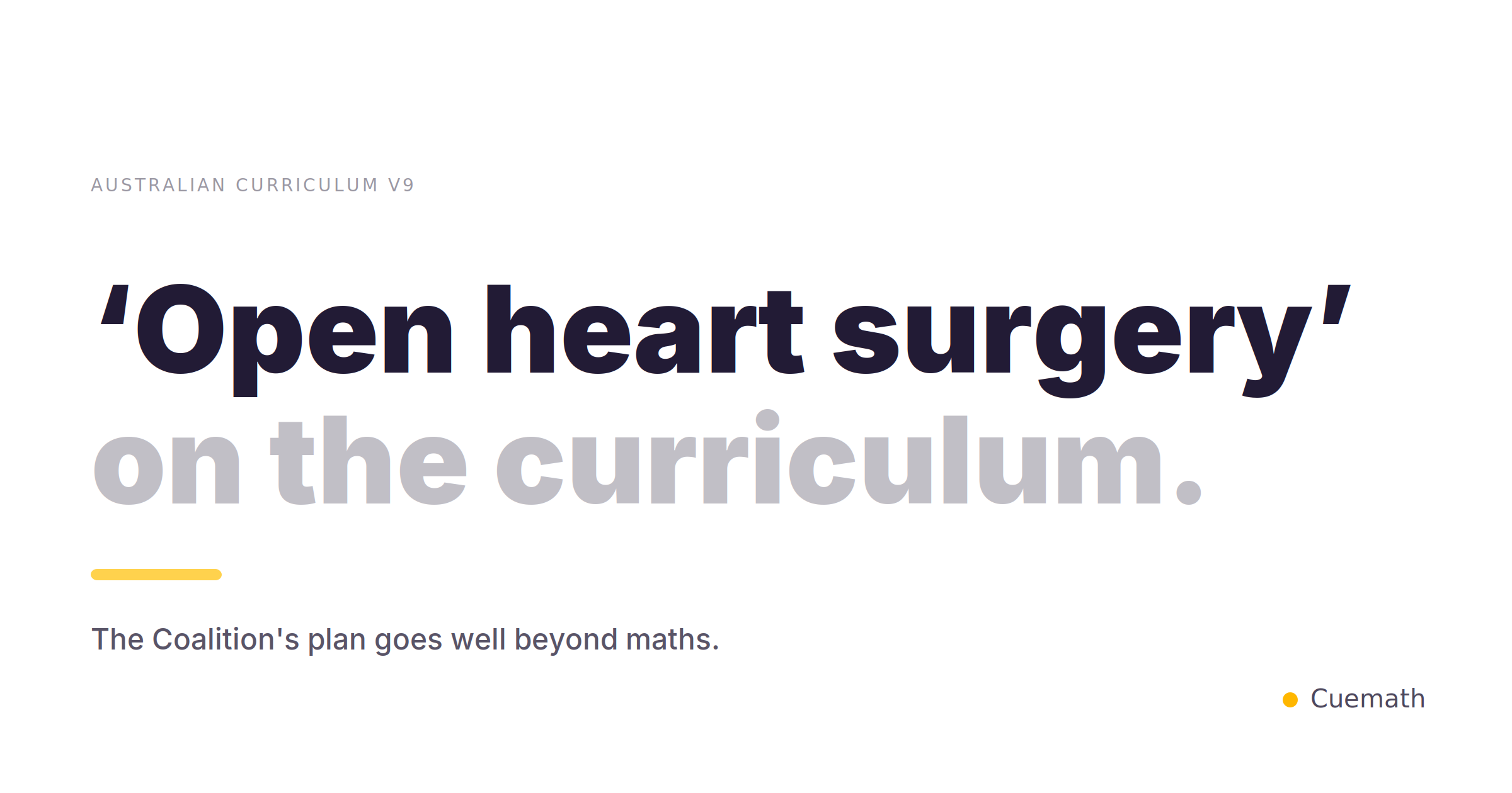 Coalition Wants 'Open Heart Surgery' on Curriculum V9