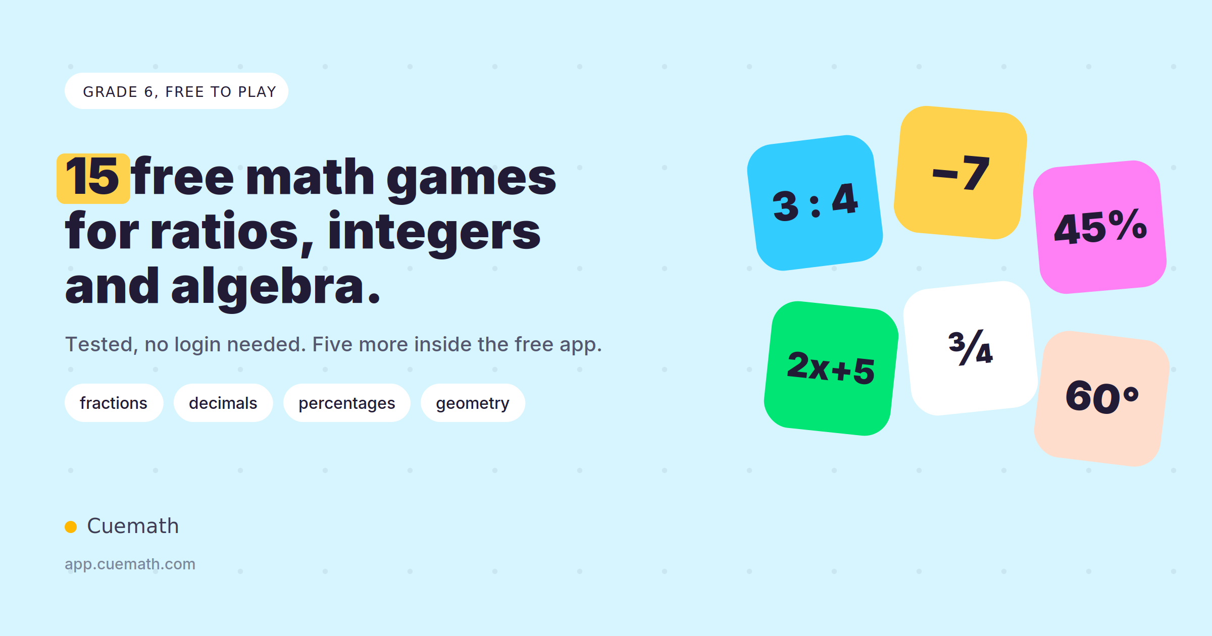 15 Free 6th Grade Math Games (Fractions, Ratios & More)