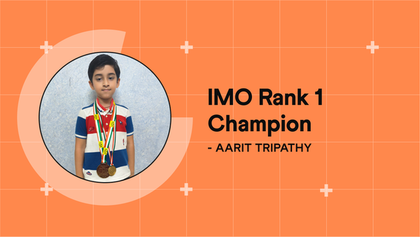 Aarit Tripathy: Grade 2 IMO Champion with International, Zonal, and School Rank 1