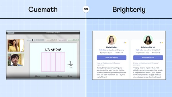 Cuemath vs Brighterly: Which Is Better for US Students?