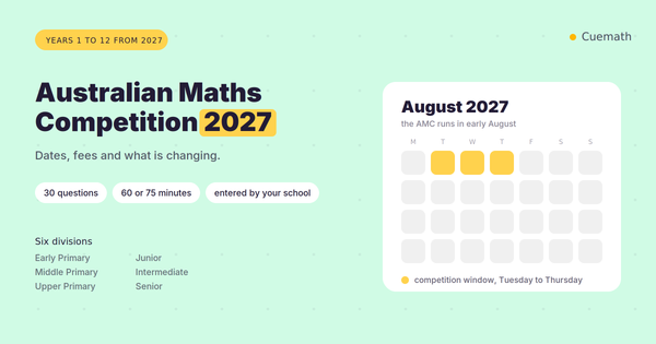 Australian Mathematics Competition: 2027 Dates, Fees & More