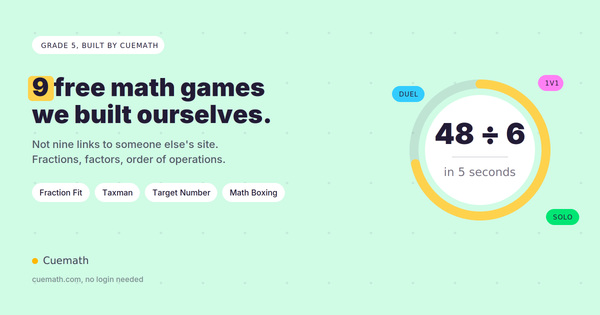 9 Free Grade 5 Math Games Cuemath Actually Built