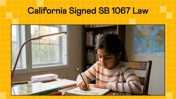 Young girl solving problems in a math workbook at a desk at home