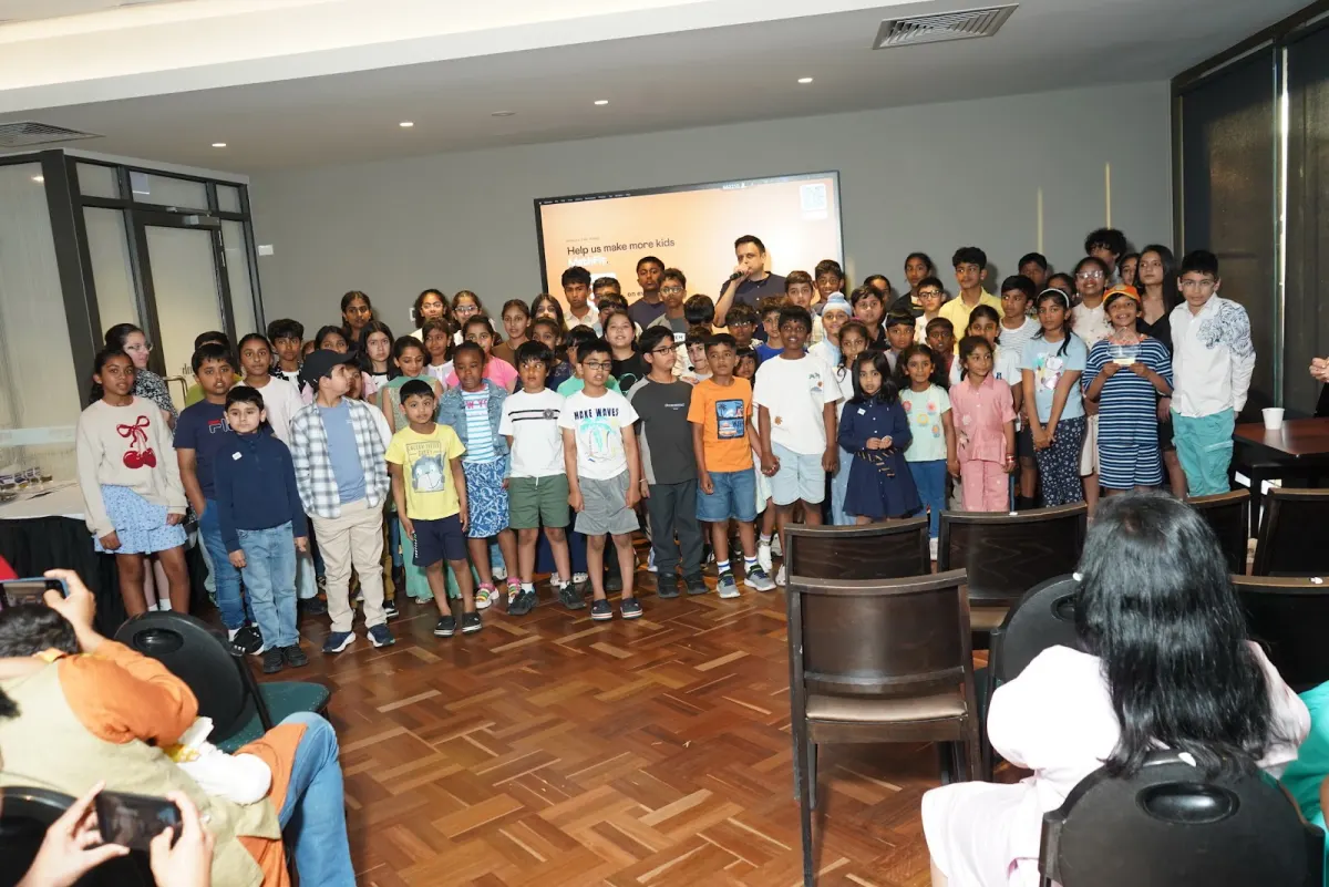 All the students honored in Melbourne together on stage