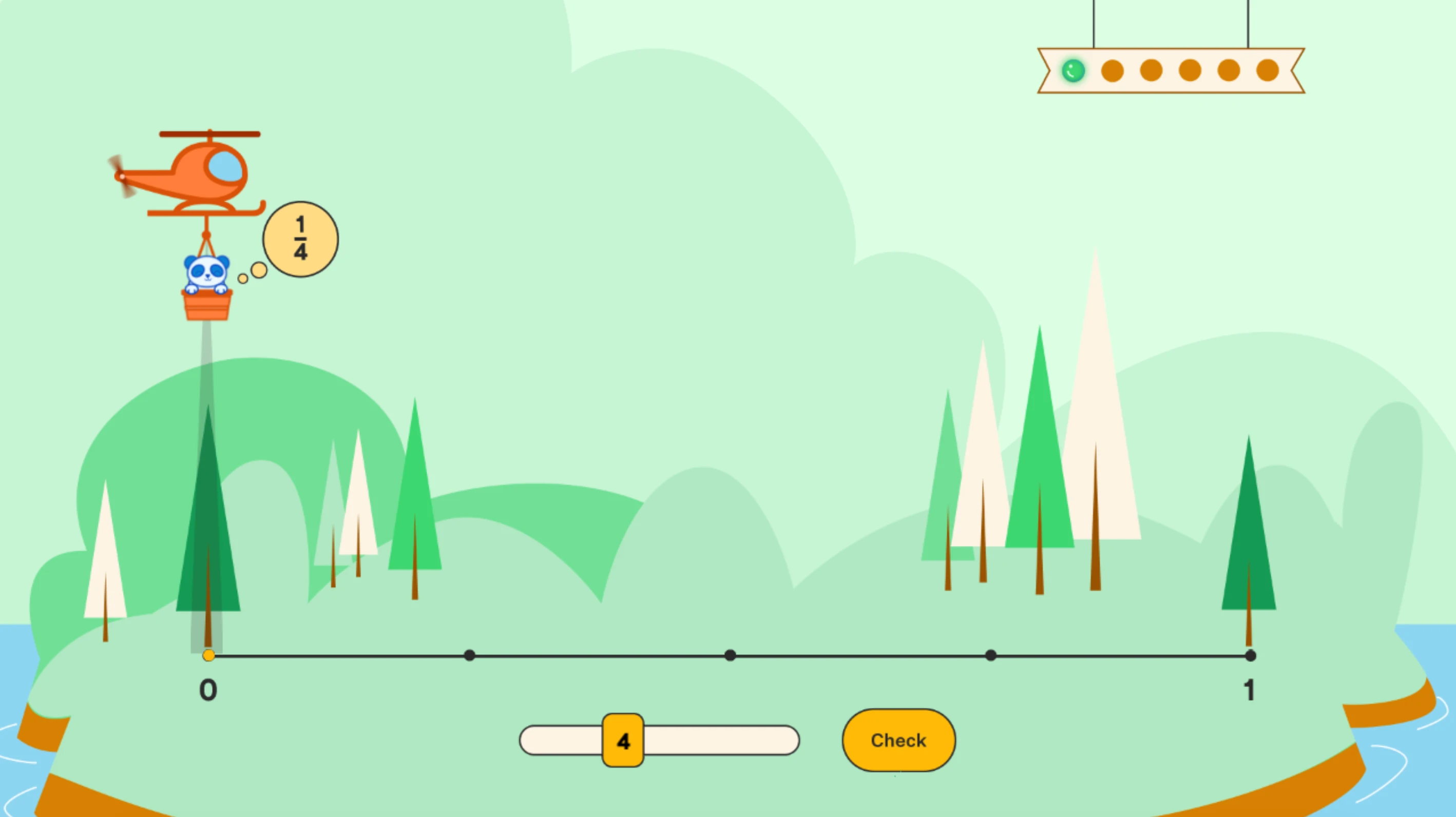 Drop Them All — Plotting Fractions on a Number Line
