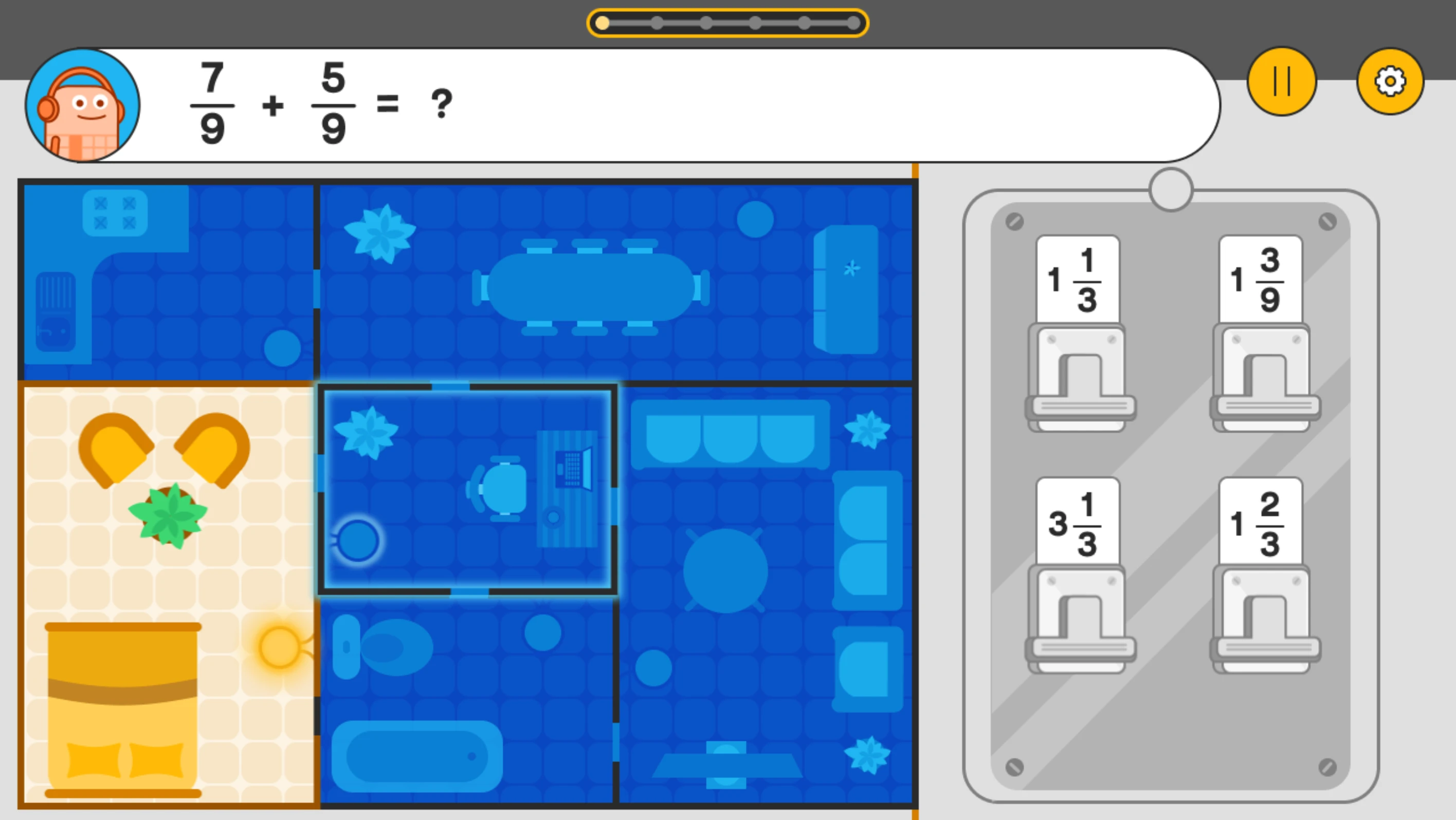 Lightscapes — Add Fractions to Light Up the House