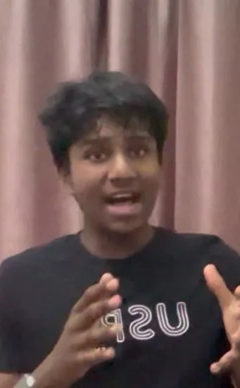Tharun Kharthick teaching The Fibonacci Sequence