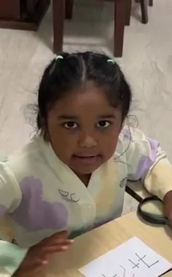 Trushika Mohanty teaching The Number Isn't Missing, It's Hiding